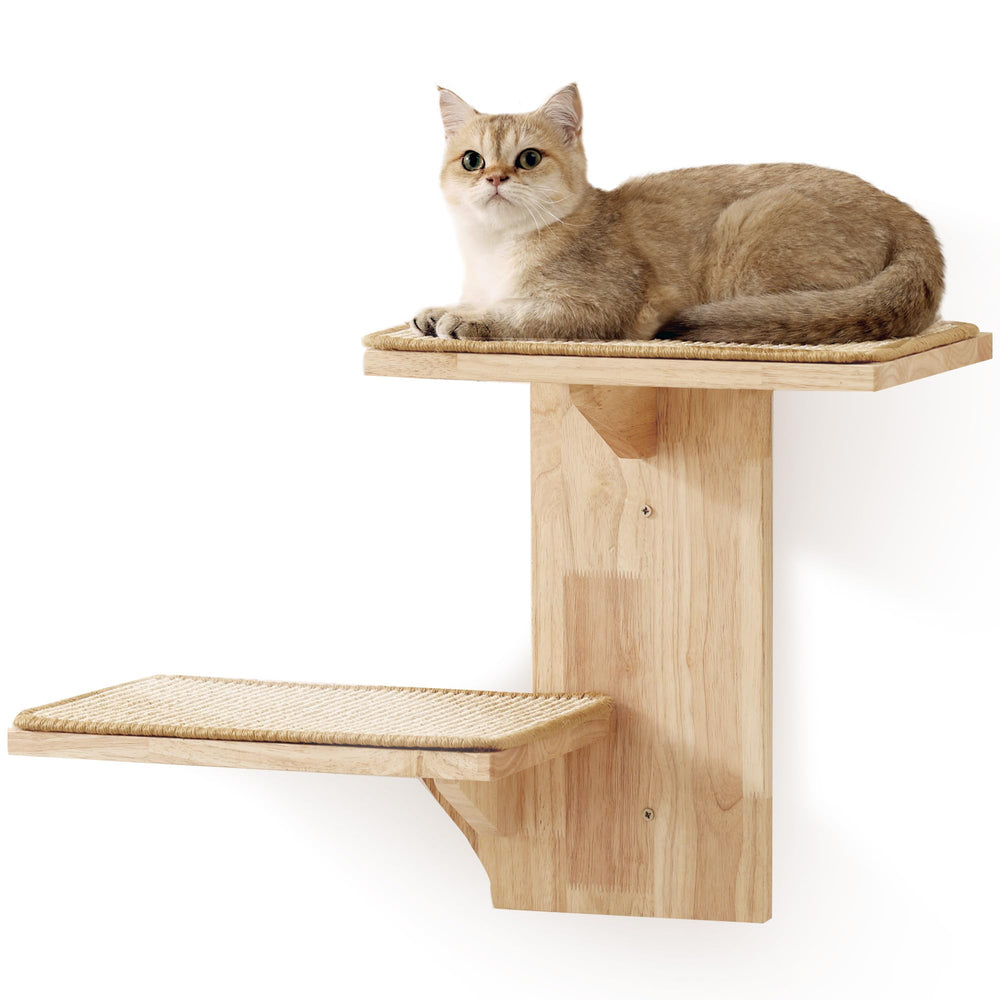 FUKUMARU two-platform wall shelves for lounging and stretching