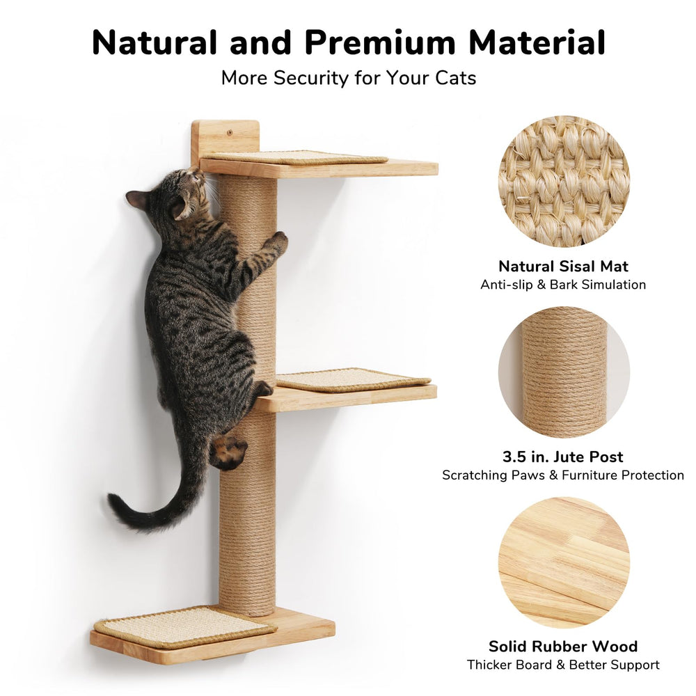 FUKUMARU wall perch platform designed for safe lounging and play
