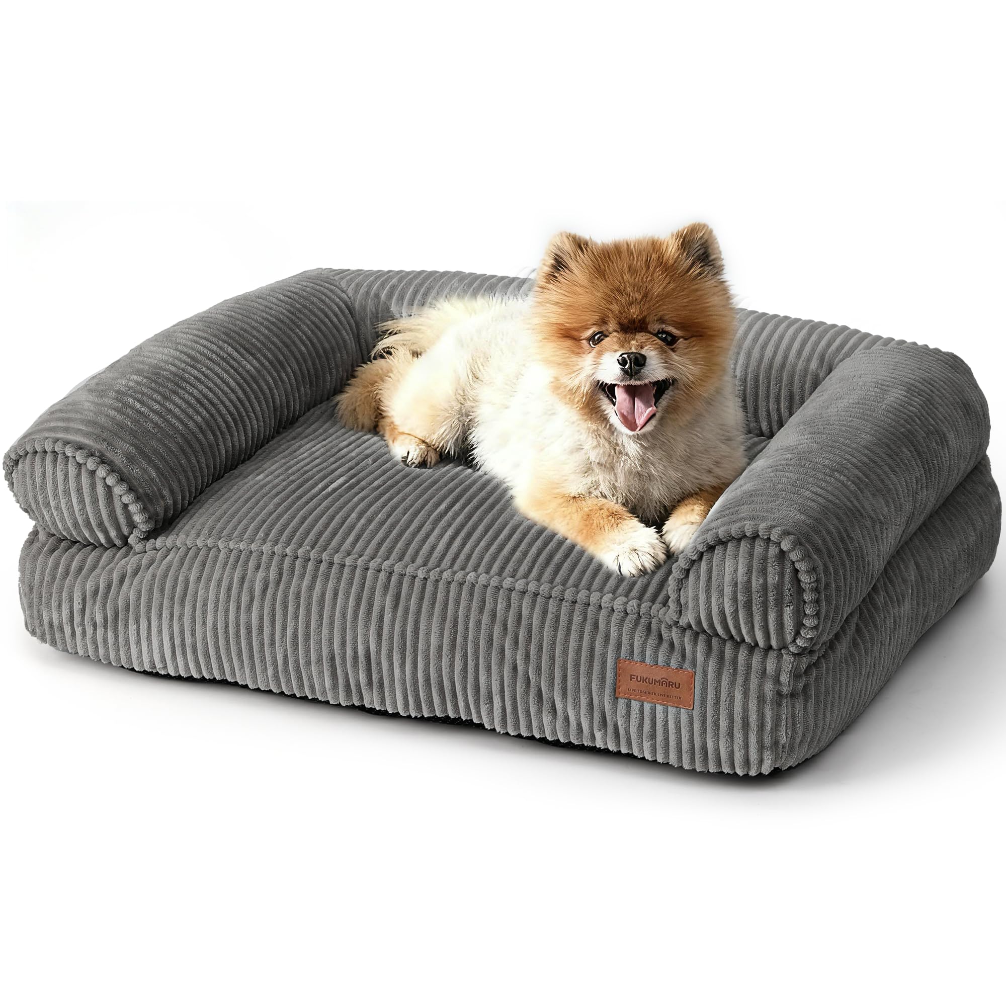 FUKUMARU corduroy-dog-couch-cover: cozy warmth for pets.