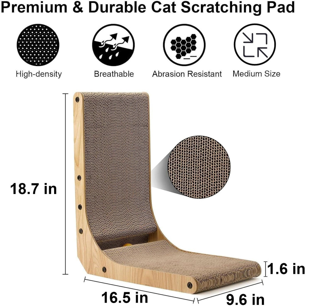 FUKUMARU durable corrugated cardboard material for safe scratching.