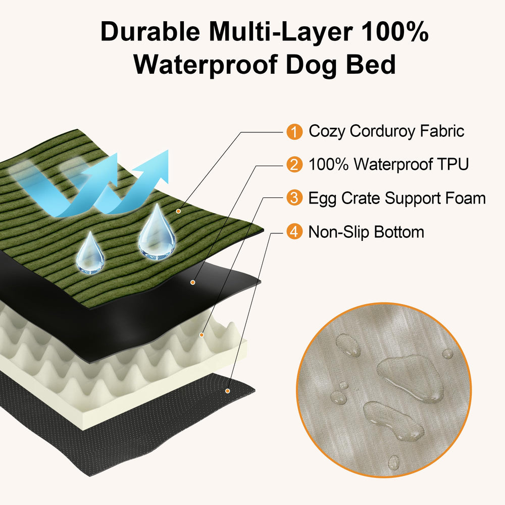 FUKUMARU dog bed anti-slip bottom prevents sliding during play