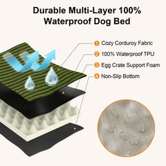 FUKUMARU dog bed anti slip bottom keeps position during play.