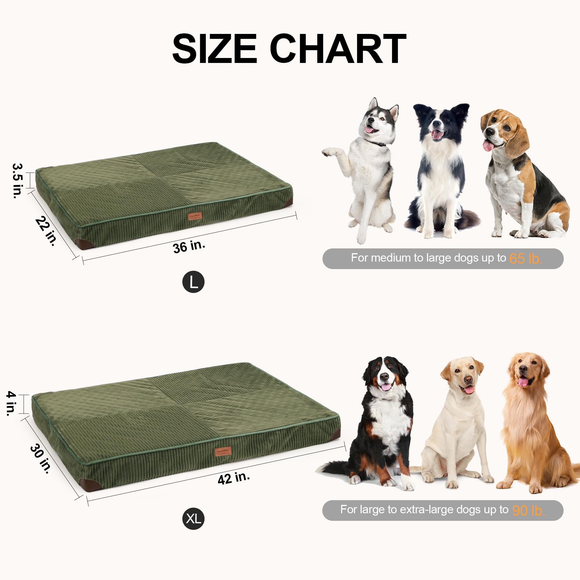 FUKUMARU dog bed crate mat ready for home use