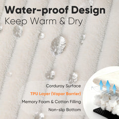 Bottom zipper design on the FUKUMARU bed for easy cover removal