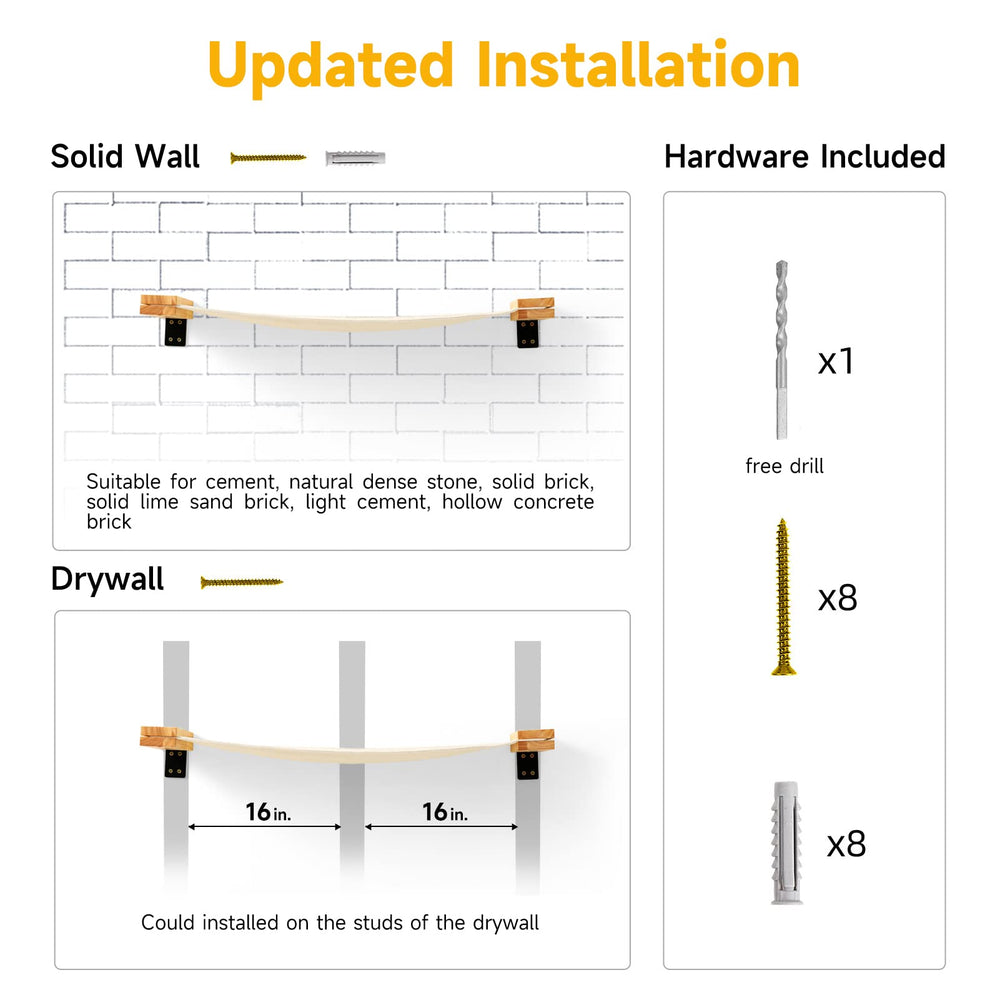 FUKUMARU easy-install cat shelf helps you set up in minutes