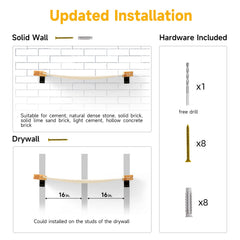 FUKUMARU easy-install cat shelf helps you set up in minutes