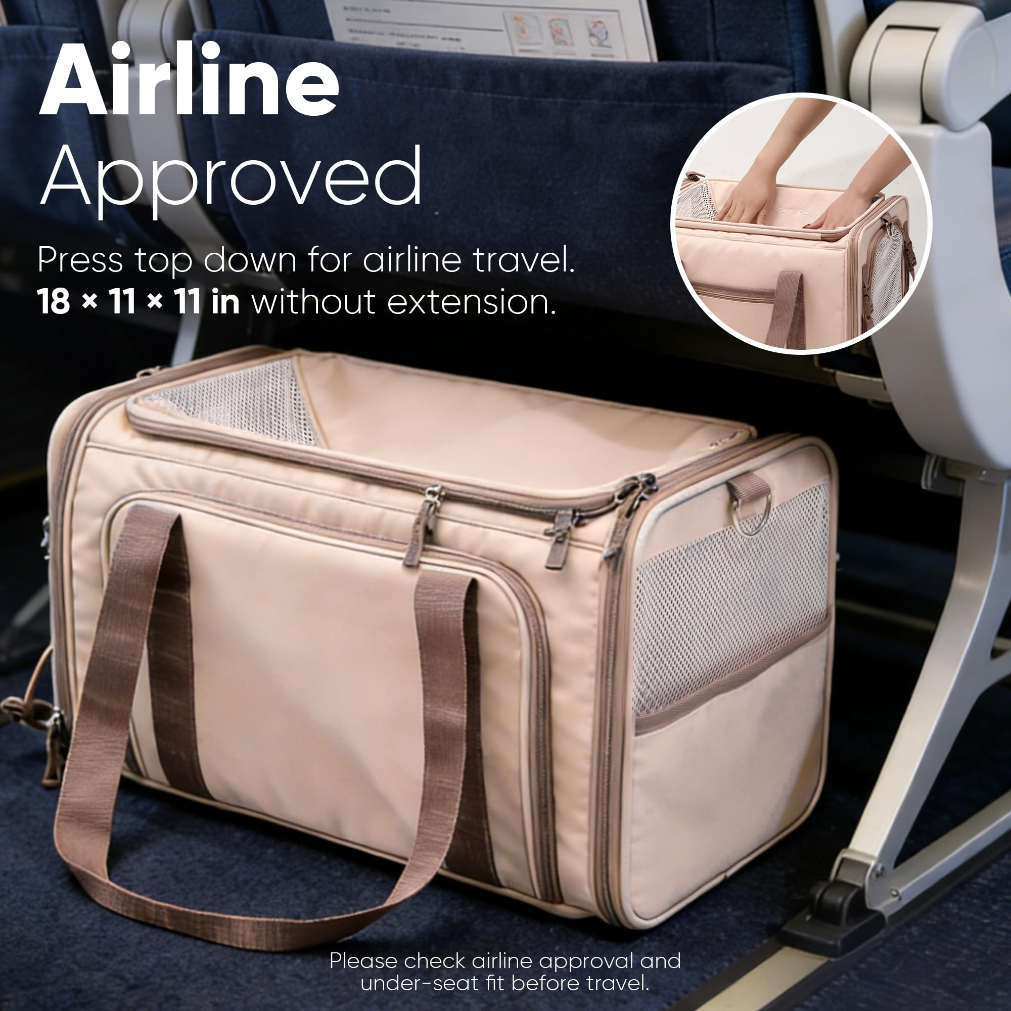 FUKUMARU durable Oxford fabric carrier keeps it lightweight and easy to clean