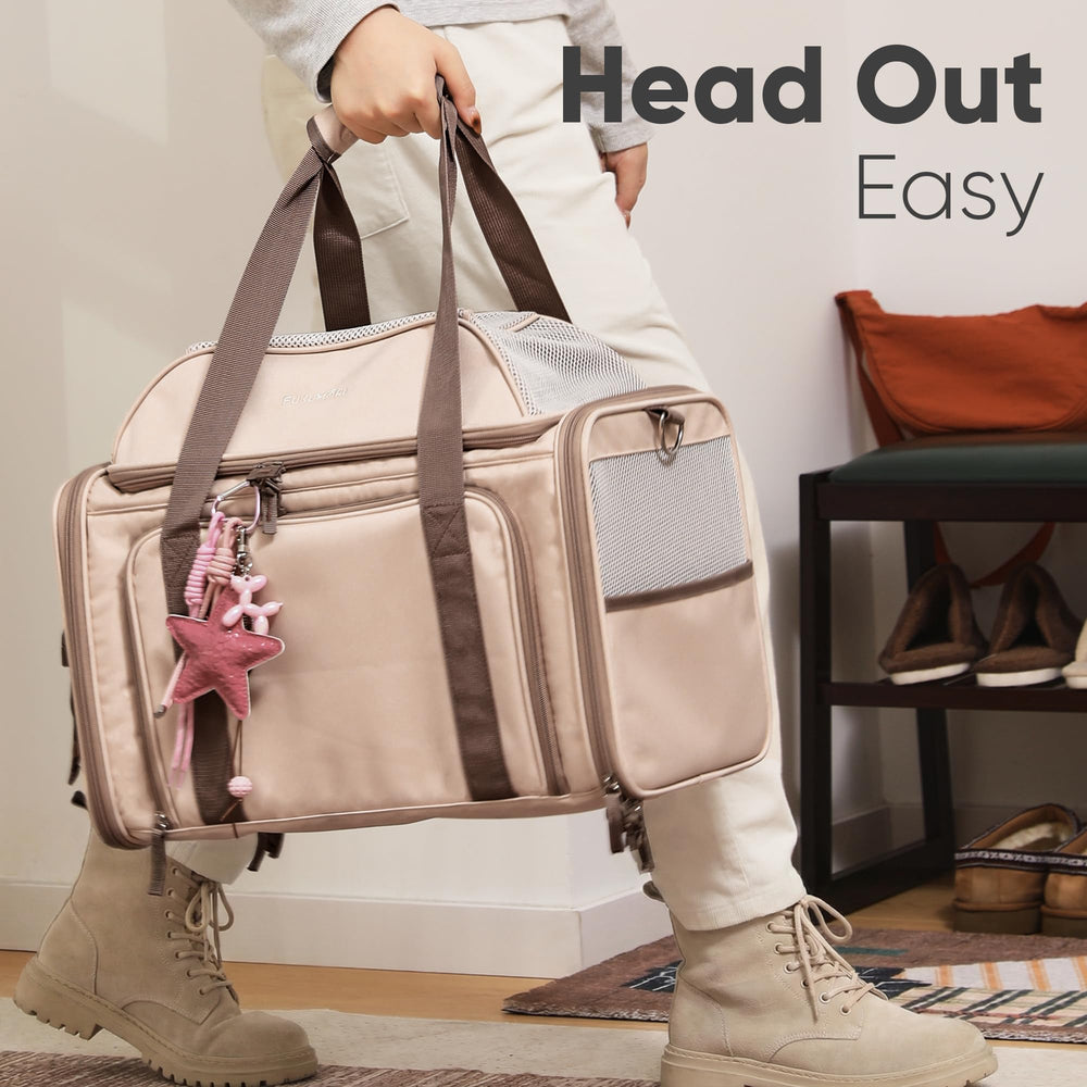 FUKUMARU large side pocket keeps essentials within reach