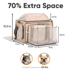 FUKUMARU expandable carrier side extension enlarges cabin space for comfortable trips