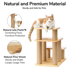 FUKUMARU multi-form design converts stairs into beds and cat trees for flexibility.