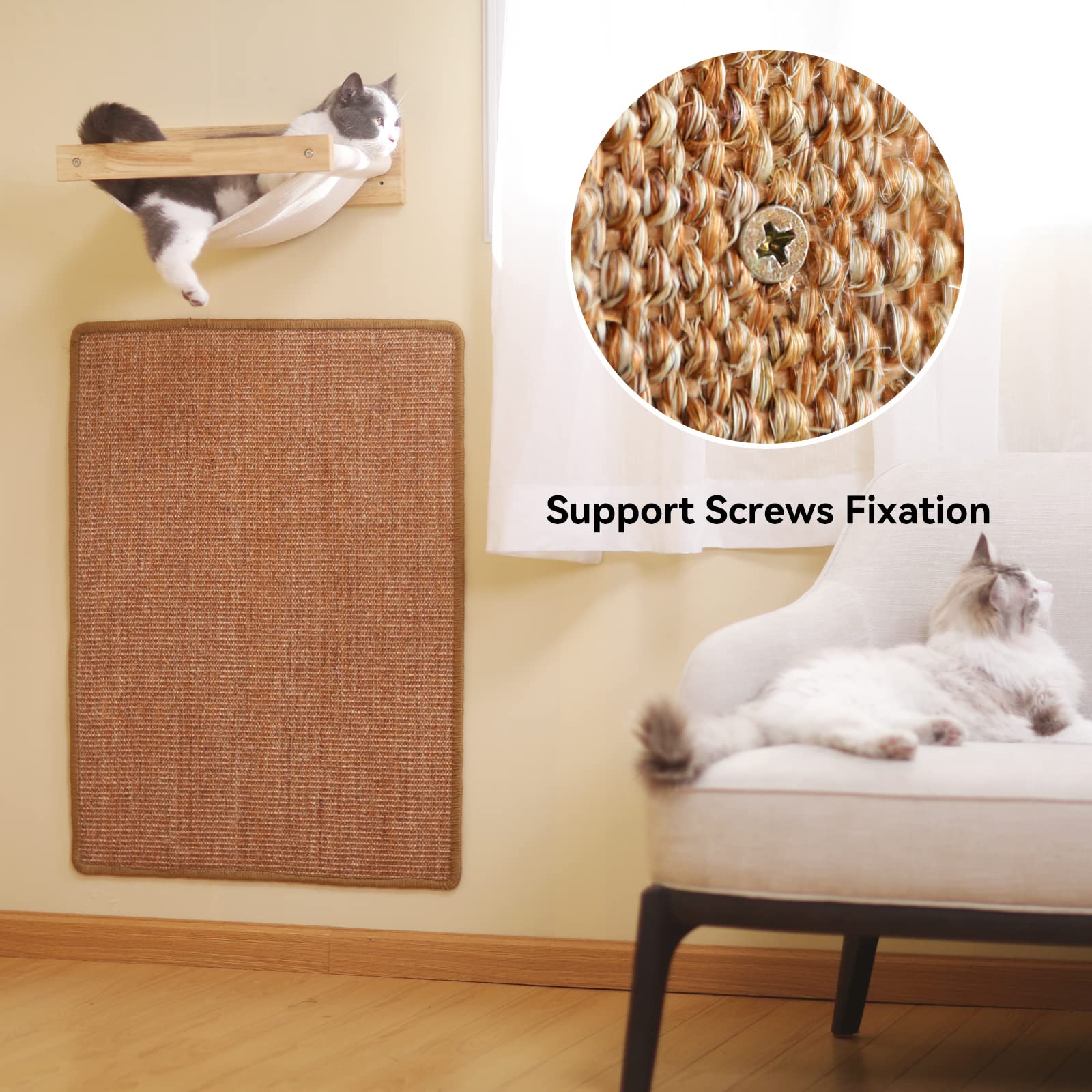 FUKUMARU natural sisal close-up showing eco-friendly fibers