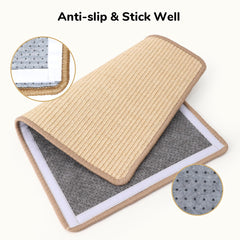 FUKUMARU natural sisal scratcher pad close-up highlights durable fibers