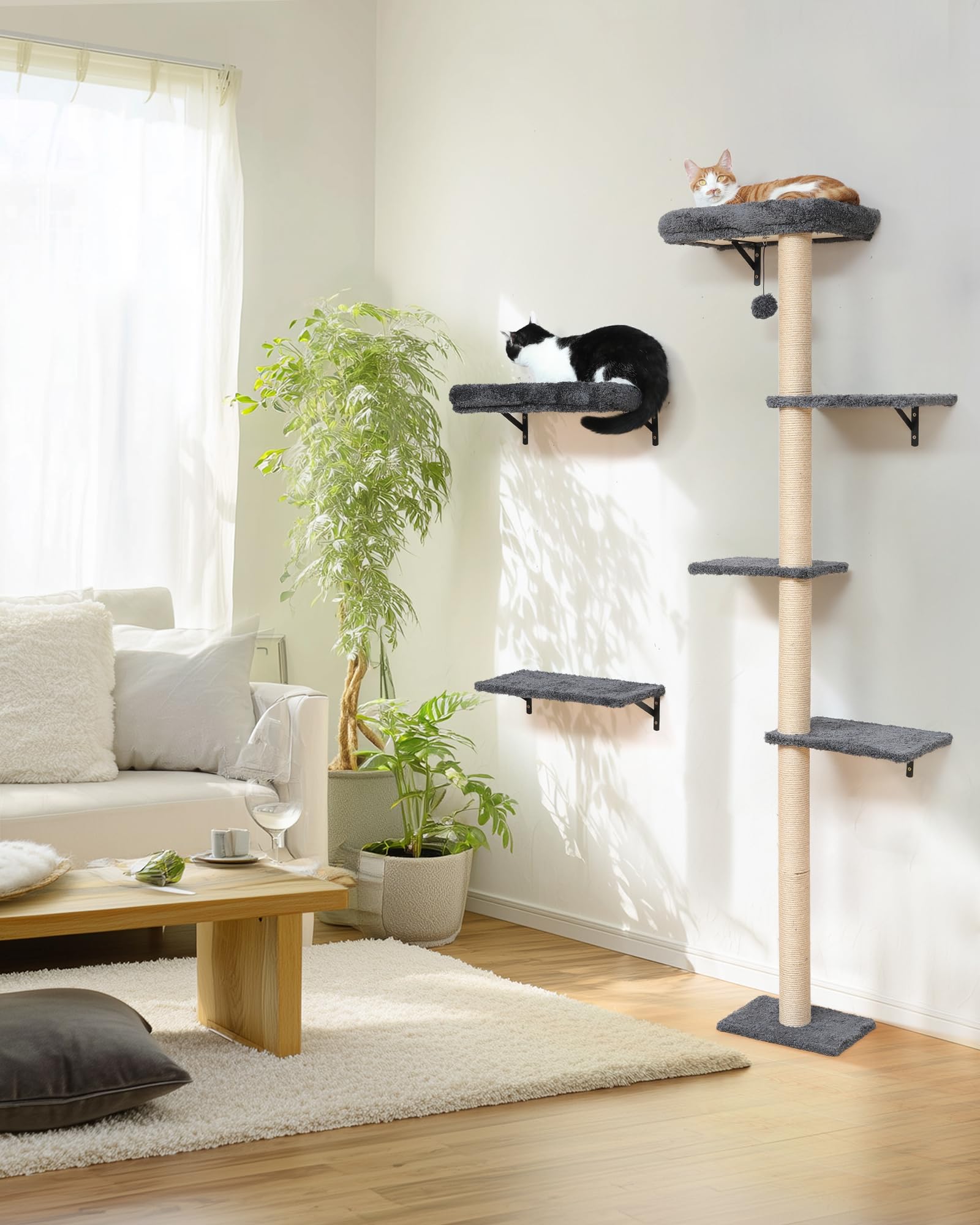 FUKUMARU natural wood finish blends with home decor.