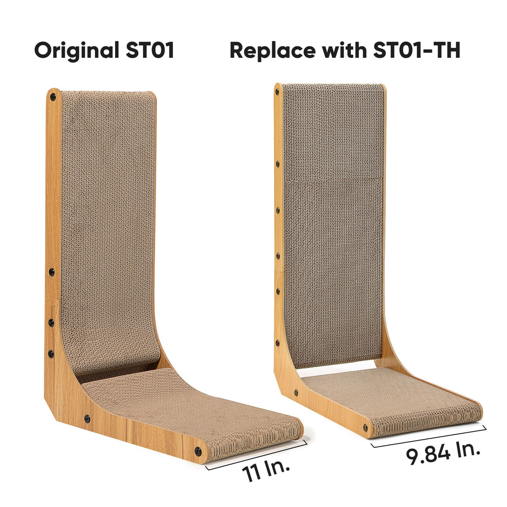 Easy tool-free replacement preserves the original wooden frame.