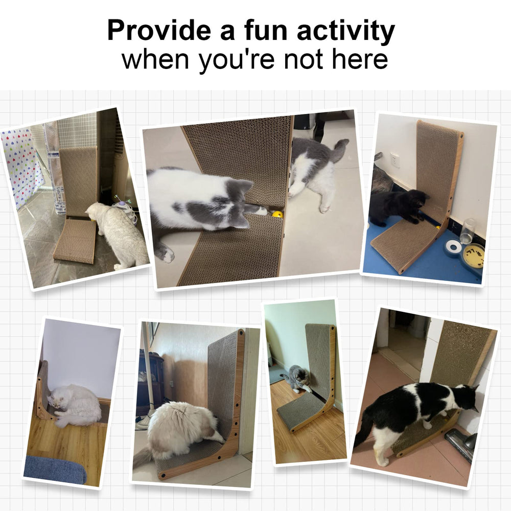 FUKUMARU recyclable cardboard scratcher aligns with eco-conscious pet owners.