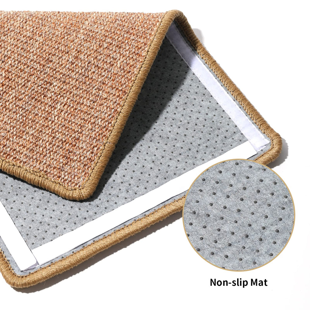 FUKUMARU scratcher mat protects couch and carpets by directing scratching