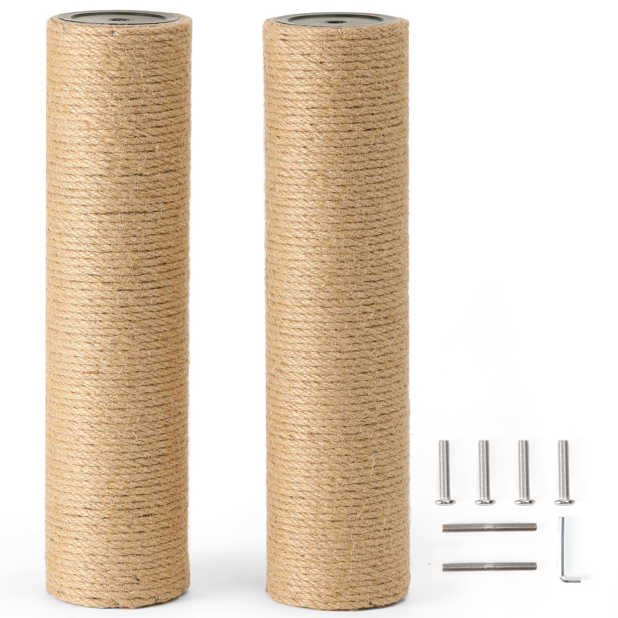 FUKUMARU two-pack refill with natural jute rope for durable scratching.