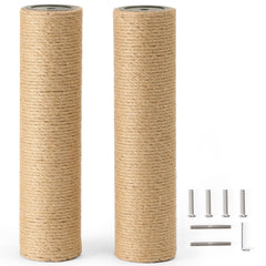 FUKUMARU two-pack refill with natural jute rope for durable scratching.