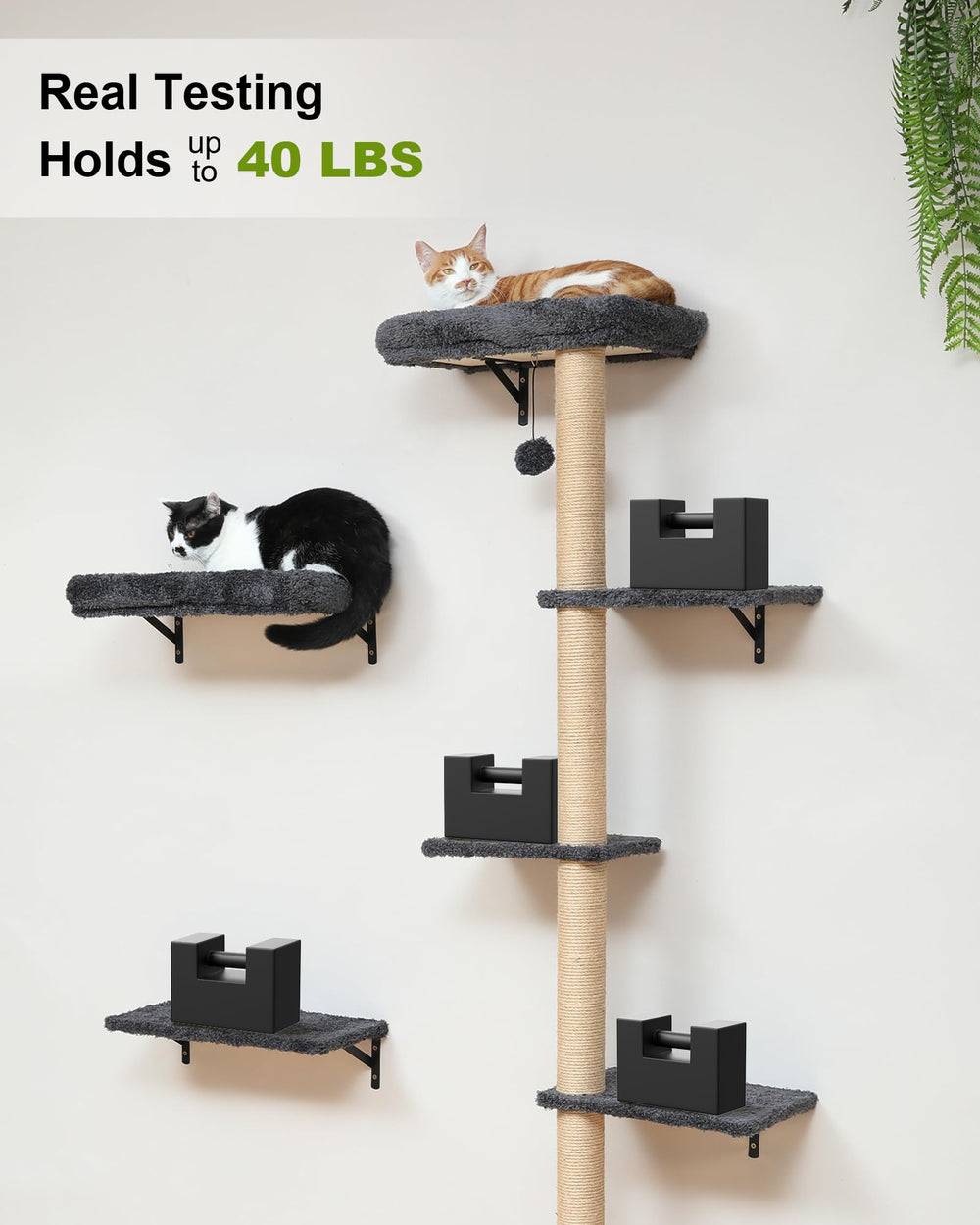 FUKUMARU soft cushion perch offers a comfy cat lounging spot.
