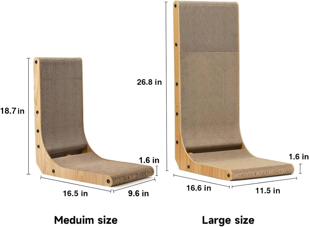 FUKUMARU space-saving scratcher fits compact living areas with style.