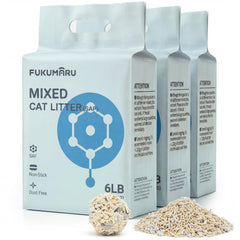 FUKUMARU Tofu Cat Litter fast-clump pellets for quick cleanup.