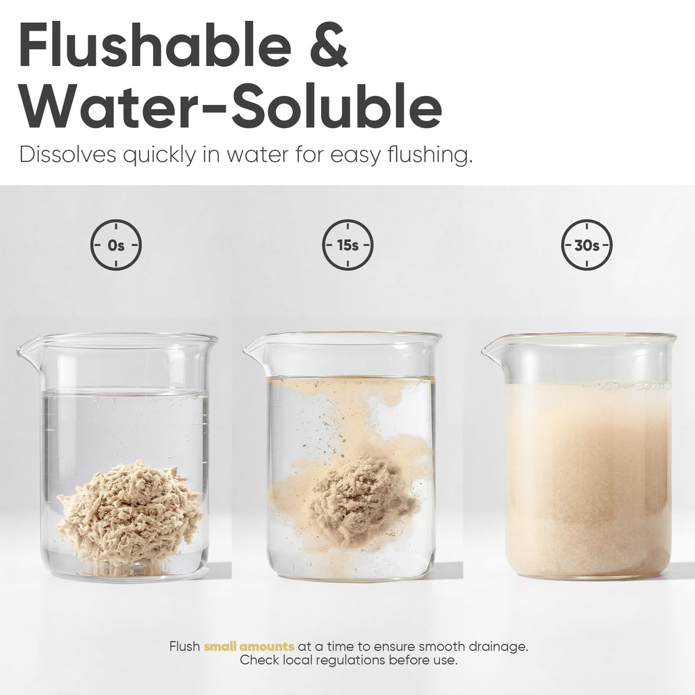 FUKUMARU tofu cat litter low-tracking closeup reducing paw mess.