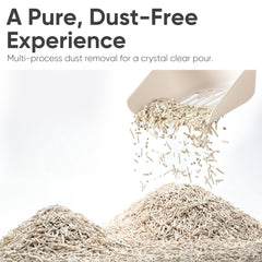 FUKUMARU Tofu Cat Litter pellets exhibiting odor-control with activated carbon