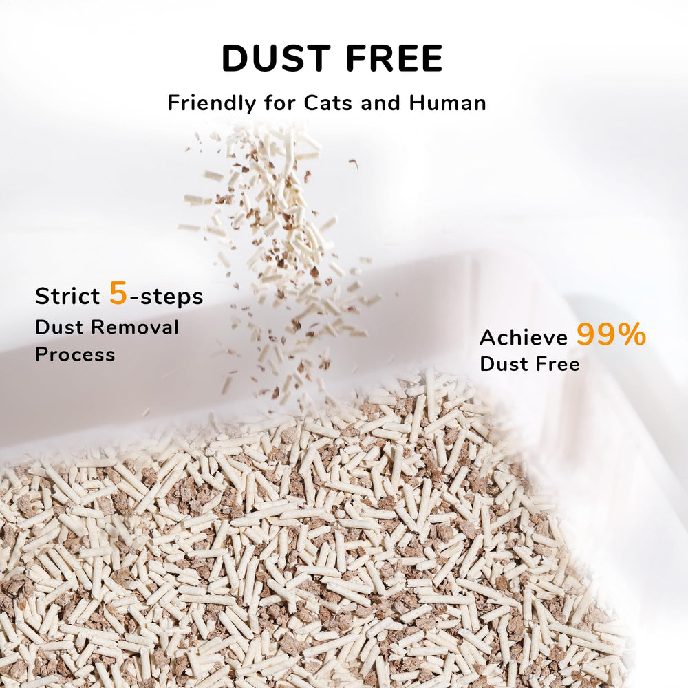 FUKUMARU Tofu Cat Litter odor-control close-up demonstrates natural odor management