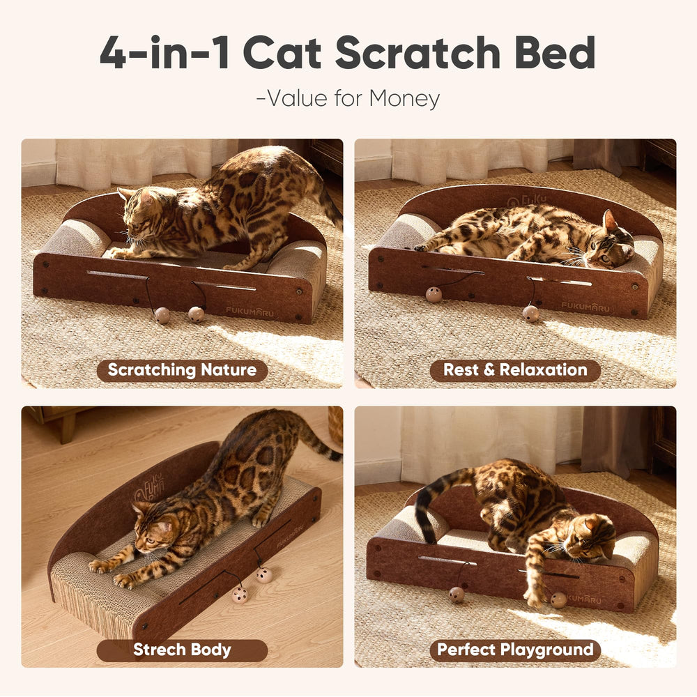 FUKUMARU dual reversible scratchers extend use by flipping when worn.