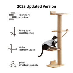 FUKUMARU wall jungle compatible panel expands your cat's playground.