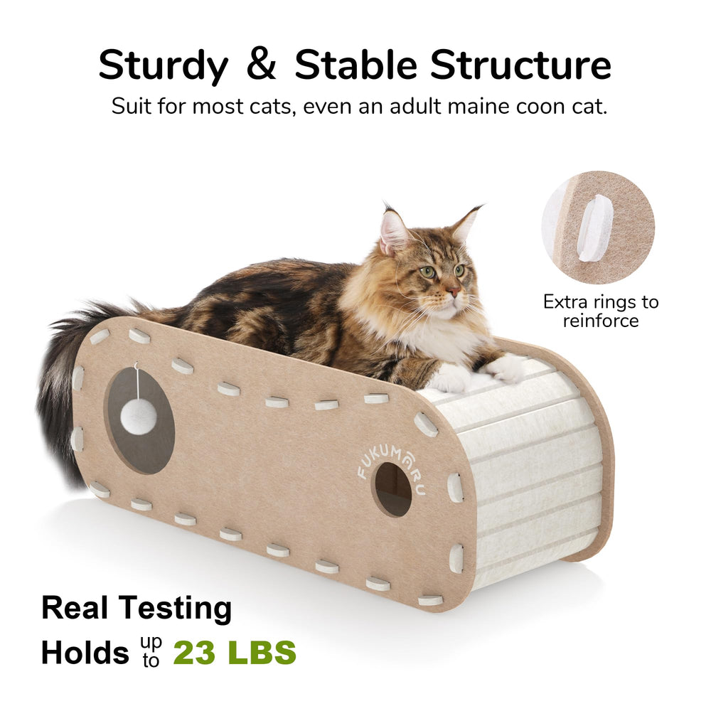 FUKUMARU warm inviting cave keeps cats comfortable year-round