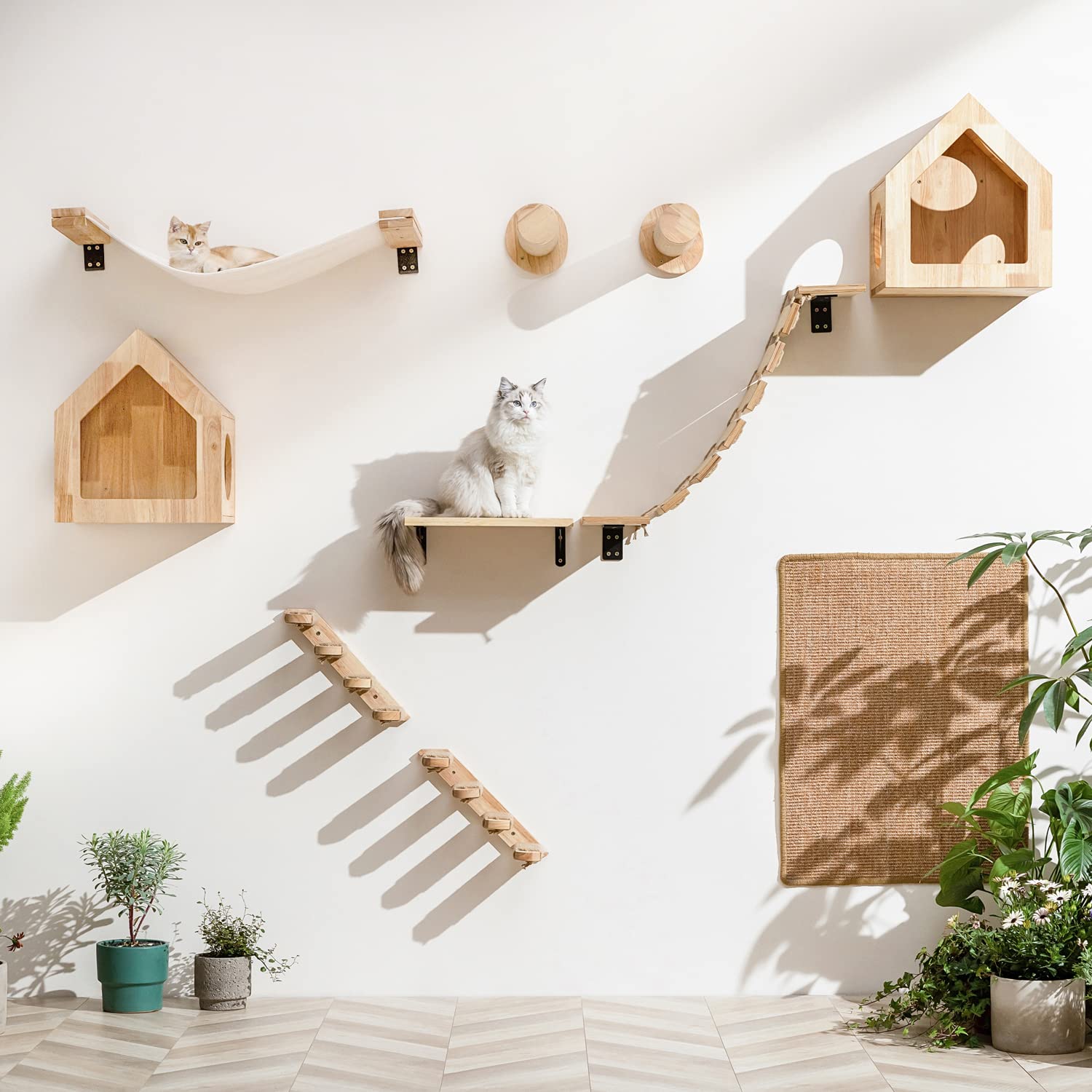FUKUMARU washable fabric cover keeps the perch clean and fresh