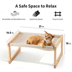 FUKUMARU wooden cat bed suitable for indoors and outdoors.