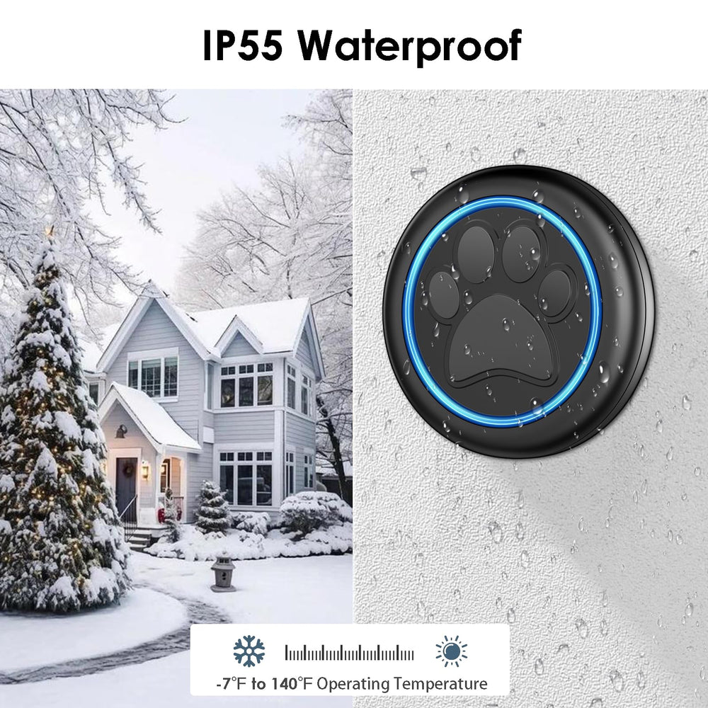 Full House dog doorbell long-range capability over 1000 feet.