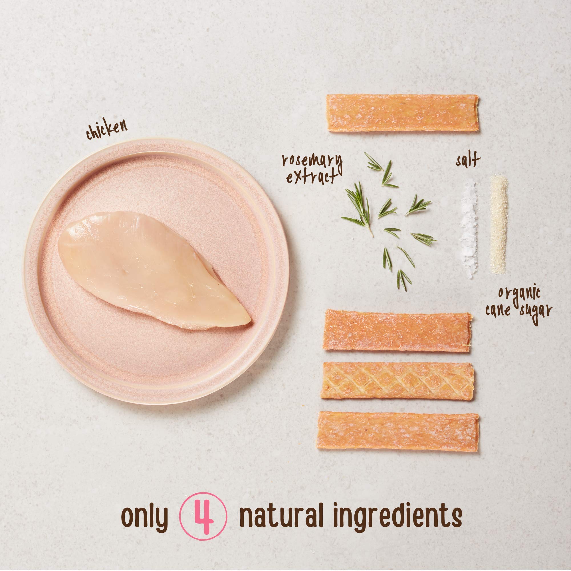 Full Moon Chicken Strips ingredients show real chicken and rosemary for natural flavor.