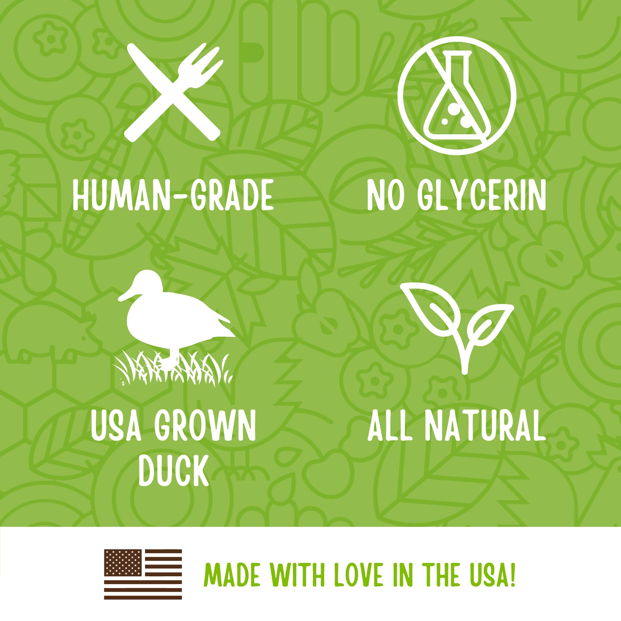 Serving idea: treat after walk using Full Moon Duck Savory Sticks.