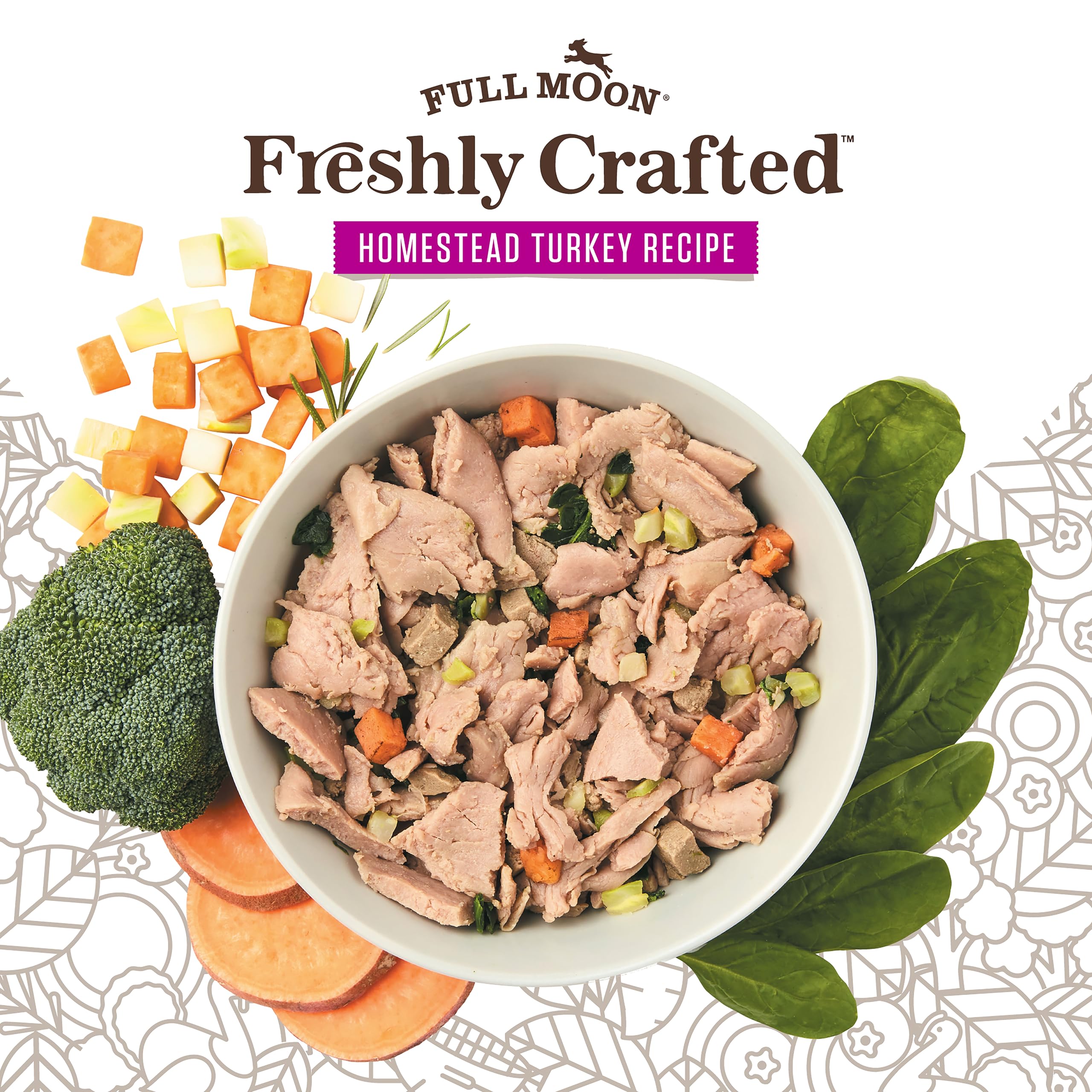 Full Moon NAE bag being poured into a bowl for easy, mess-free feeding