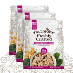 Full Moon NAE delivery box with frozen dog food preserves freshness for later feeding