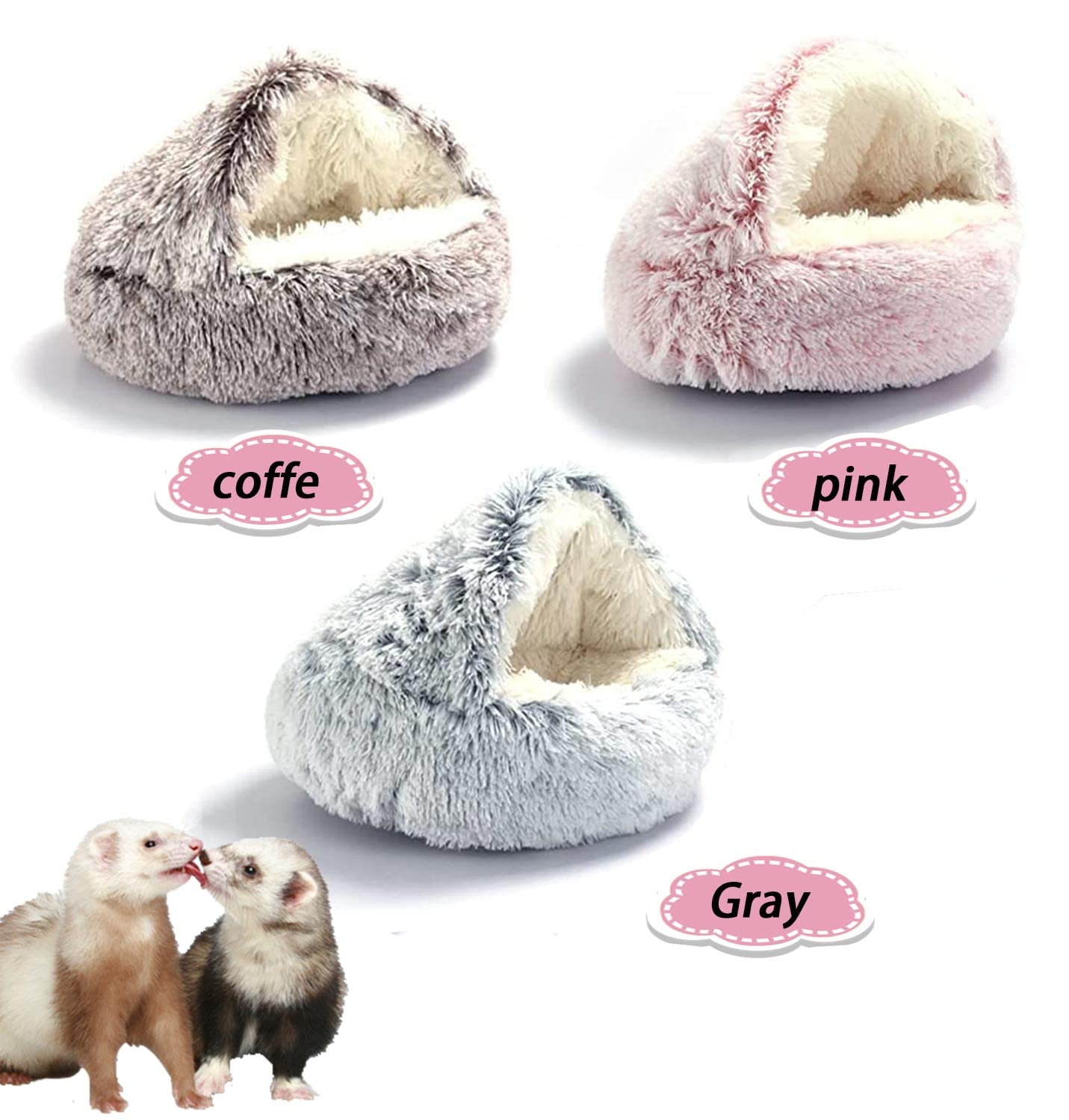 Fulue Ferret Bed Cave washable design in action.