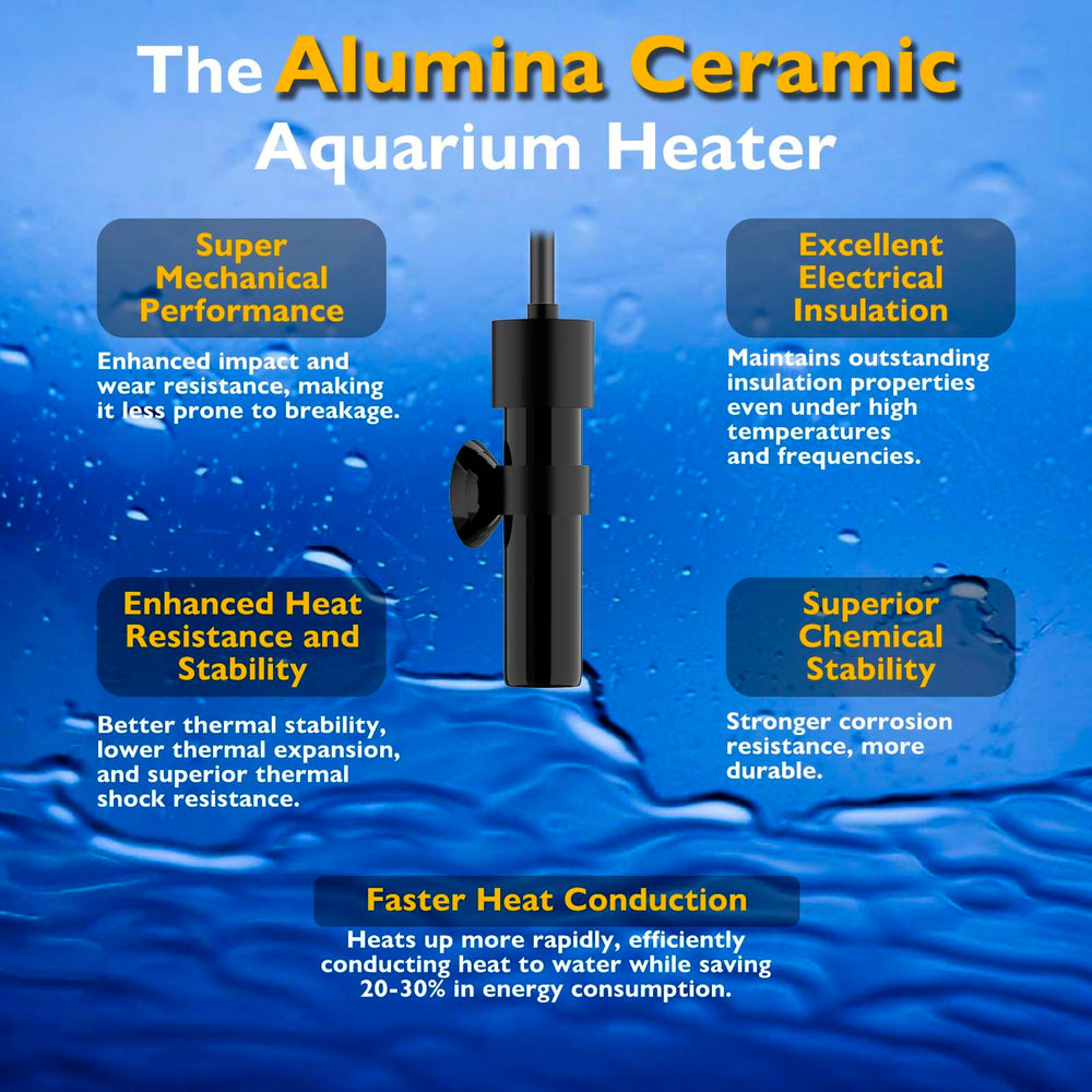 FUMAK 10W mini aquarium heater for betta tanks up to 1 gallon.