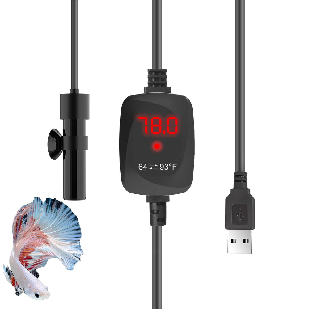 FUMAK 10W mini aquarium heater compact-design for nano tanks.