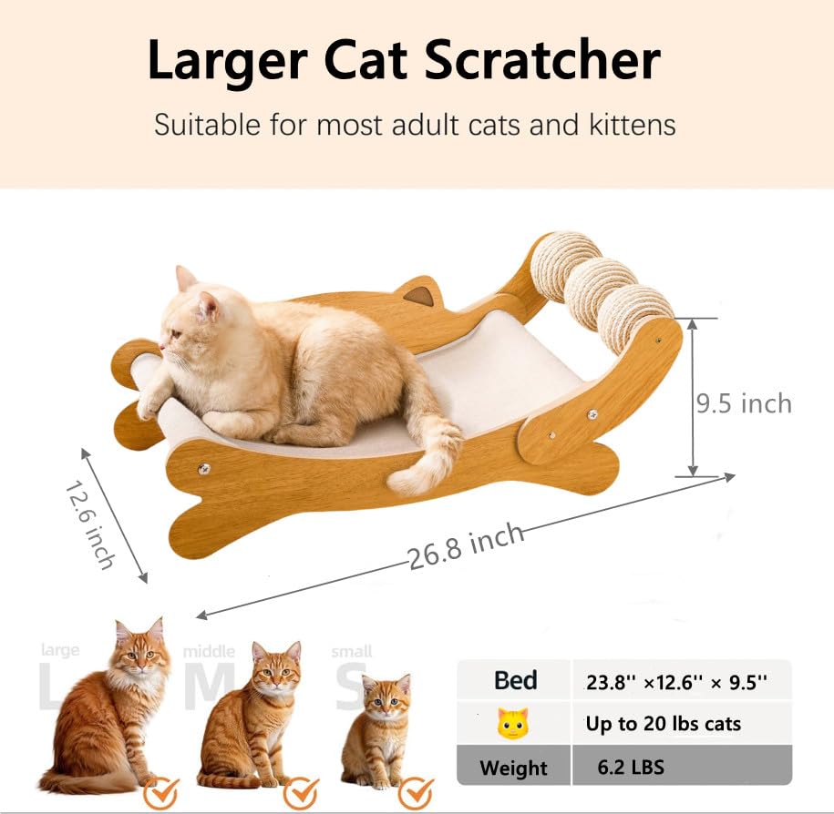 FUNACAY cat ball toys with sisal balls to energize play and scratching