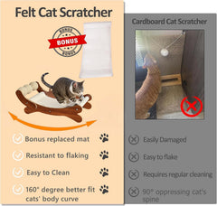 FUNACAY cat hammock lounge provides cozy resting and scratching area for cats