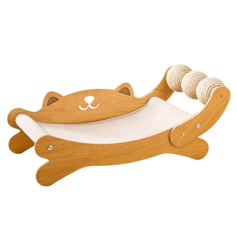 FUNACAY cat scratch pad large bed hammock for comfortable lounging and furniture protection