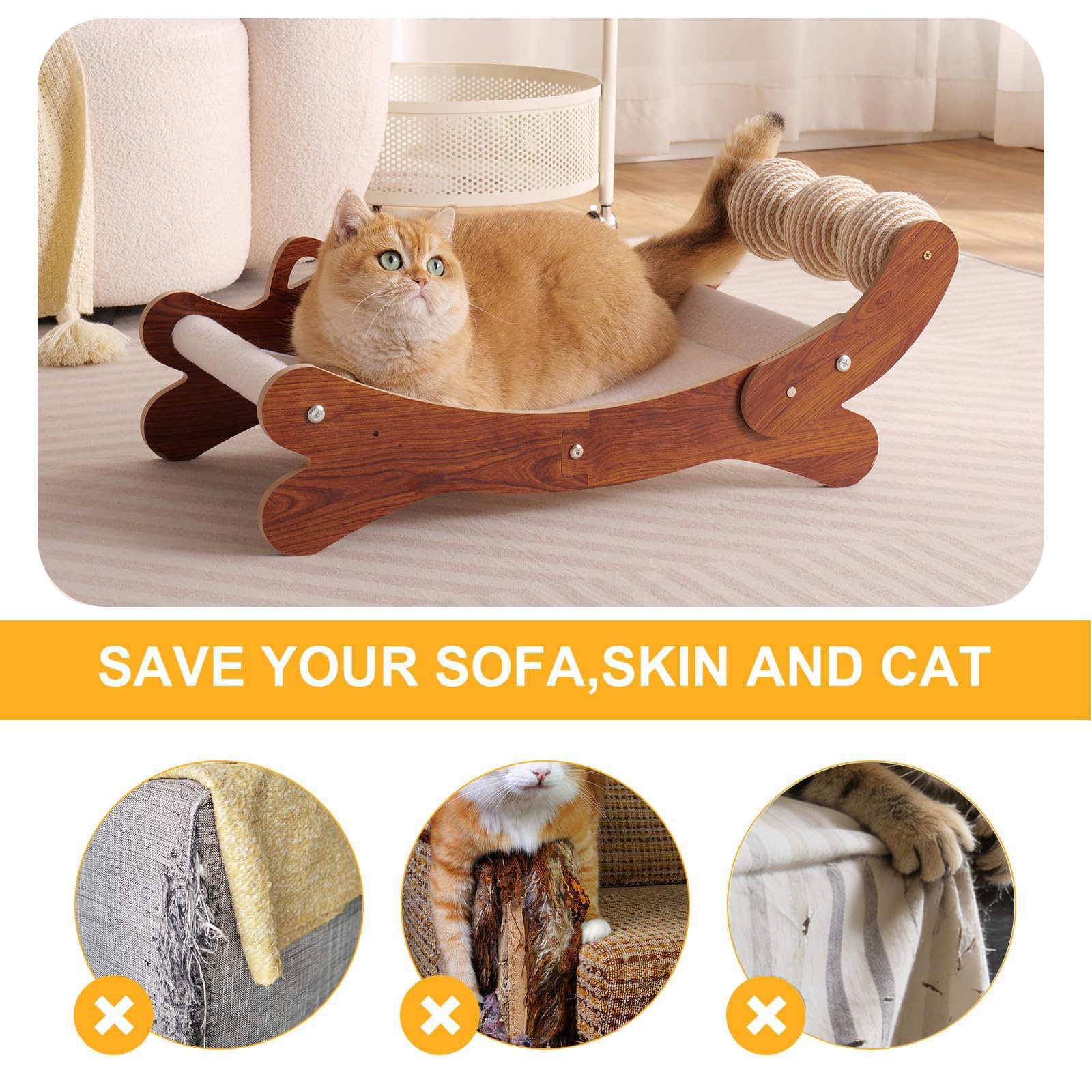 FUNACAY furniture protection helps guard furniture and surfaces from claws