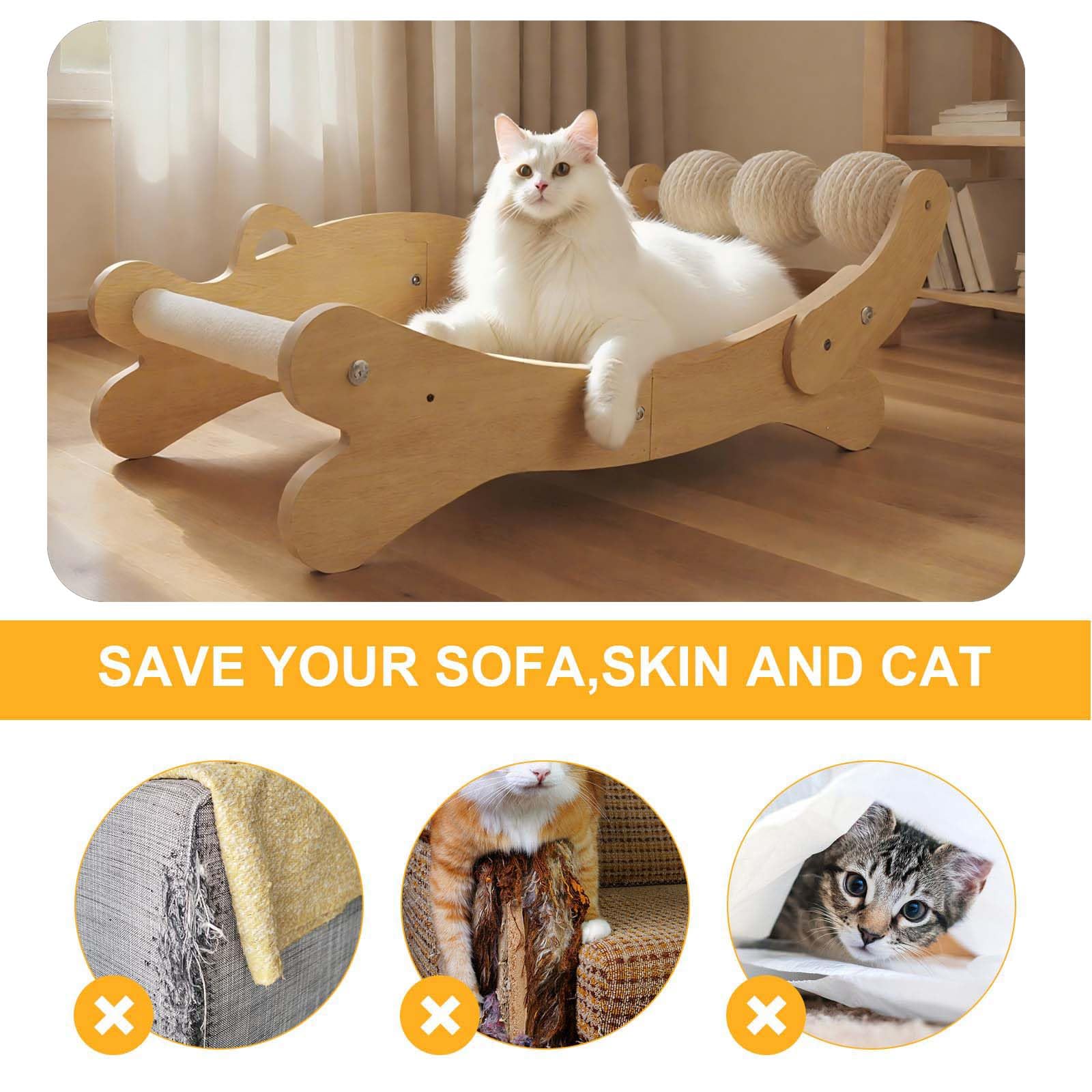 FUNACAY furniture protector scratcher deters claw marks on furniture