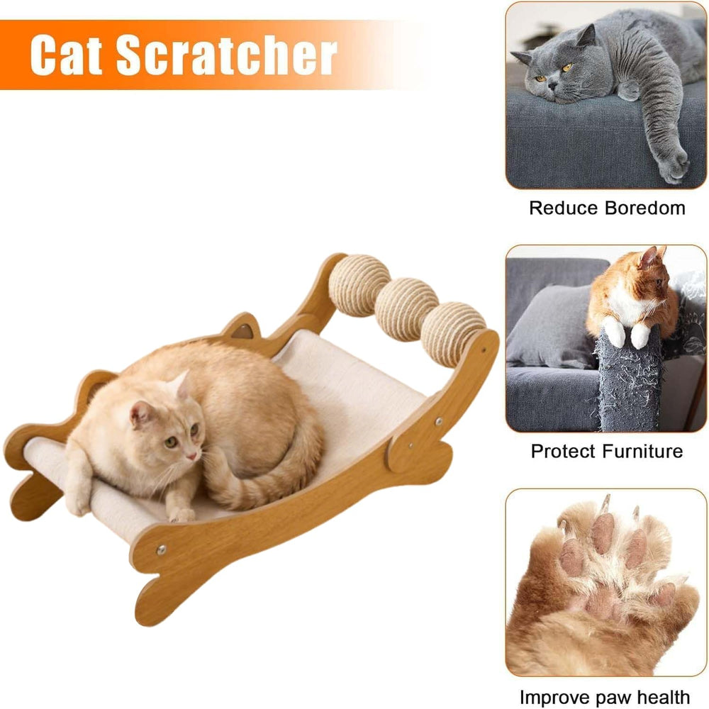 FUNACAY indoor cat scratch pad designed for apartment living
