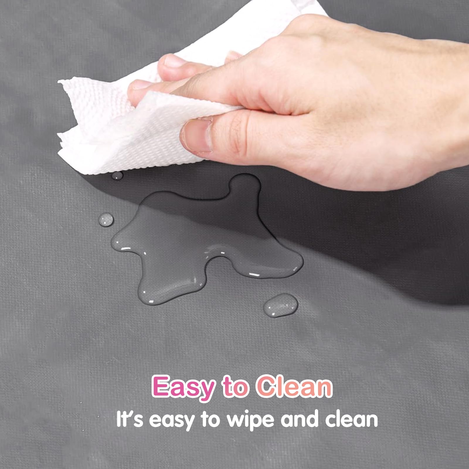 FunFurry 48x24x3.9-inch liner protects floors and reduces disposable pads.