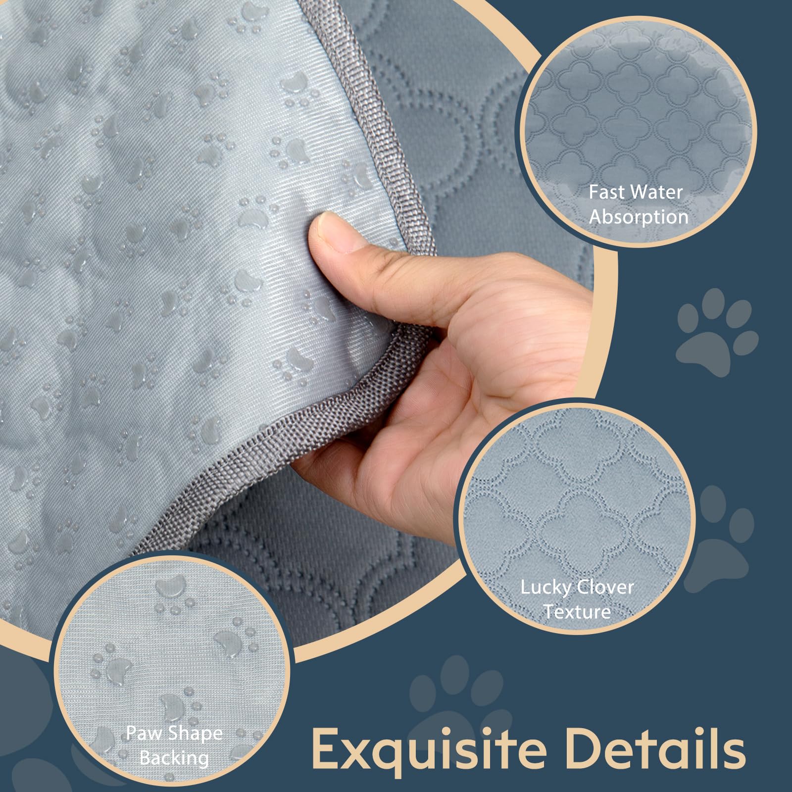 FunFurry crate pad sized for 18x24 inches, ideal for dog crates.