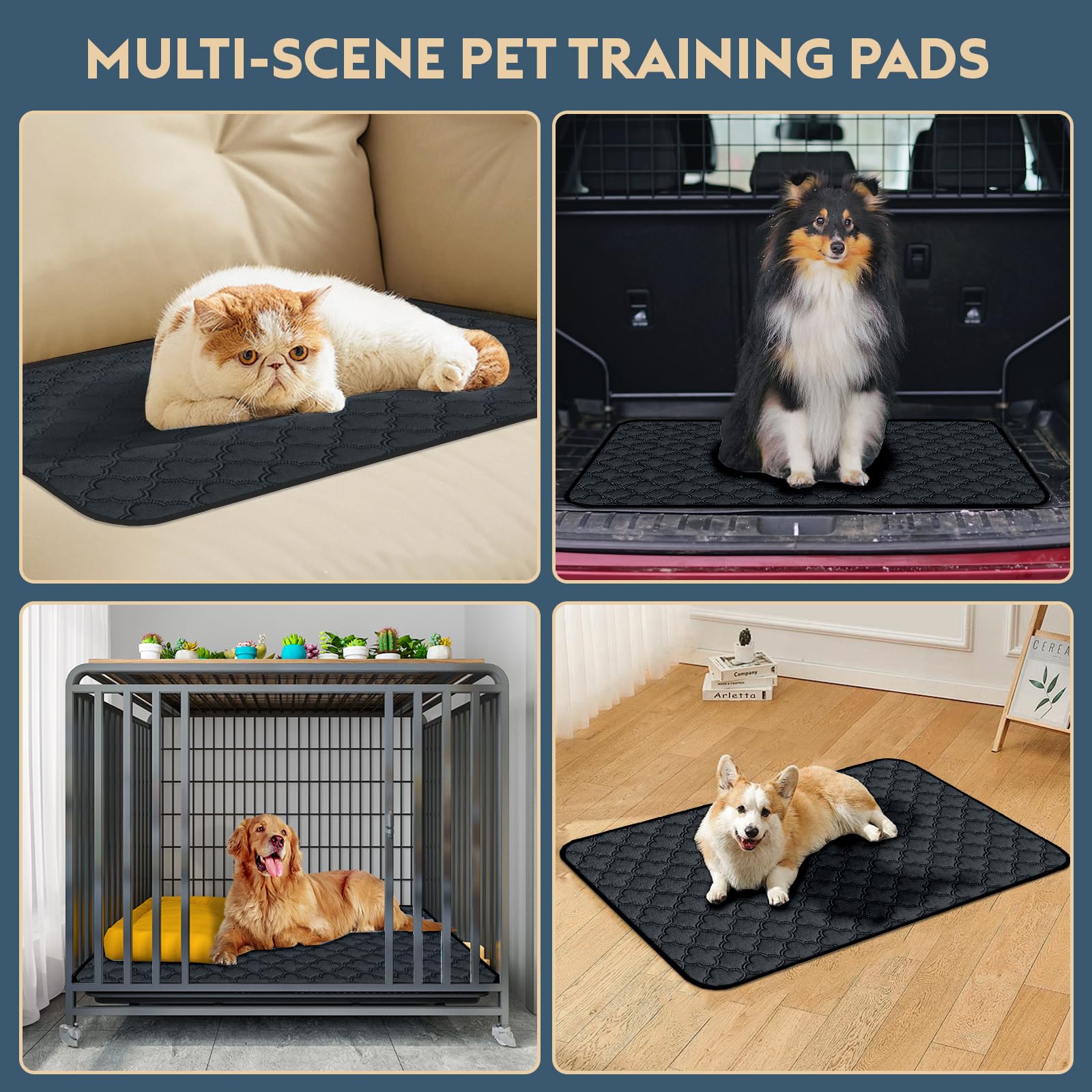 FunFurry durable machine-washable dog pad for busy homes.